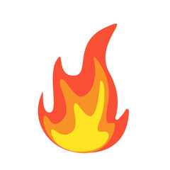 Vector Collection of Flame. Simple fireball design Campfire and fire prevention ideas