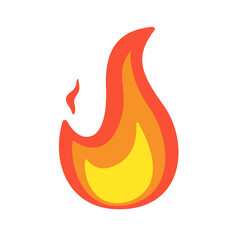Vector Collection of Flame. Simple fireball design Campfire and fire prevention ideas