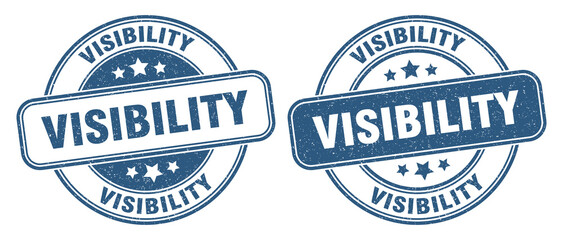 Obraz premium visibility stamp. visibility label. round grunge sign