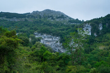 Fototapeta na wymiar The Cubilla Cave in Castro Urdiales, MOC Montaña Oriental Costera, NATURA 2000, Cantabria, Spain, Europe