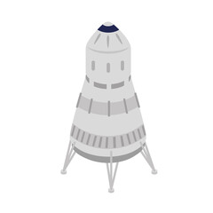 space capsule device isometric icon