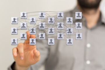 organization chart team concept networking group
