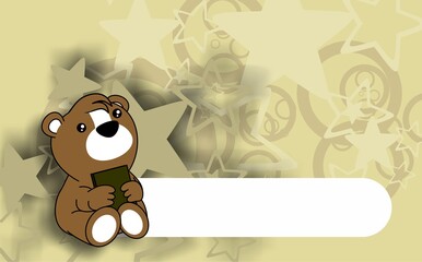 cute baby hamster cartoon character background illustration