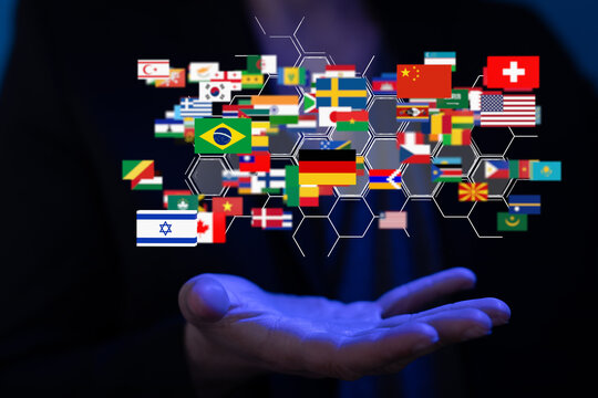 International world flag 3d digital