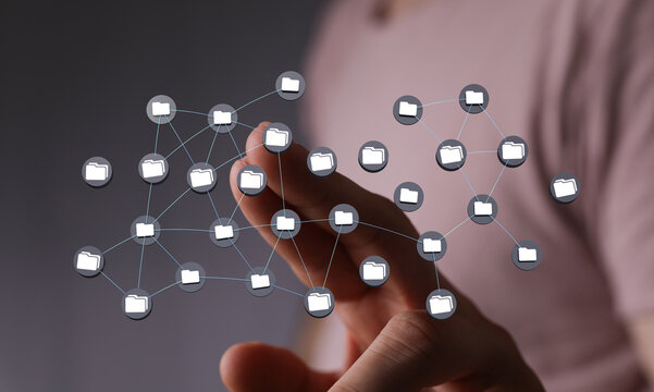 data network 3d digital info