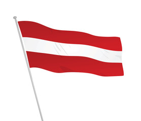 Fototapeta na wymiar Austria national flag. vector illustration