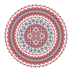 Romanian round design element 12