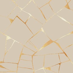 Kintsugi. Gold repair. Gold texture. Kintsugi texture for digital design. - 418964344