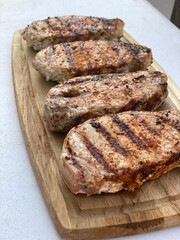 grilled pork chops