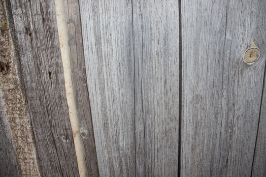background of wooden planks of gray color