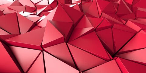 Triangle Poligon Red Abstract futuristic Background