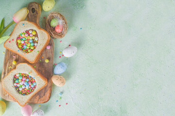 Easter sweet breakfast sandwich