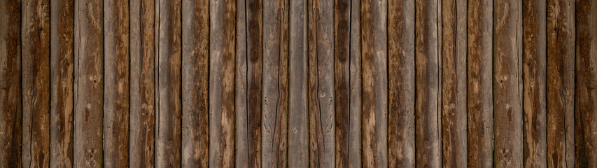 old brown rustic dark wooden boards texture - wood timber background panorama long banner