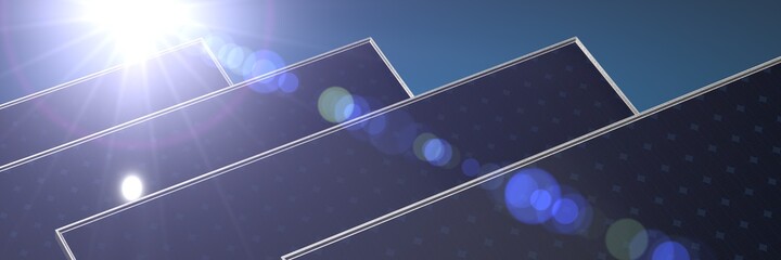 Solar panel, photovoltaic, alternative electricity source 3d
