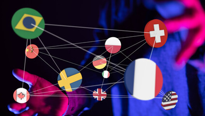 Globe International World Flags.