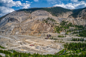 Aerial View of an old Mine in Gunnison National Forest