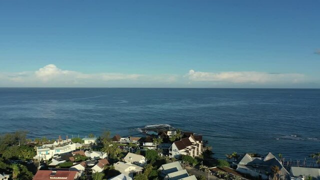 Beach on western coast of Reunion Island
