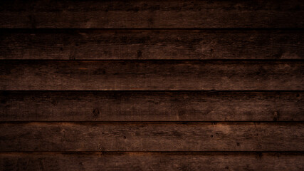 Old brown rustic dark wooden boards texture - wood timber background