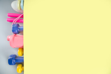  Fitness and sport concept background