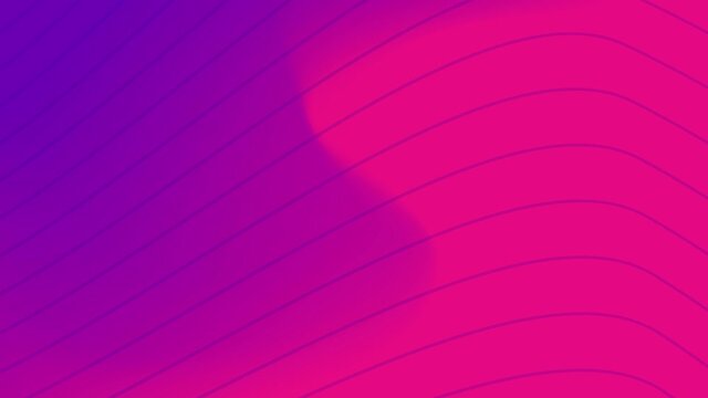 Abstract colorful banners. Dynamic futuristic shapes for 4k 3D animation of rows and rows of colorful purple and pink stripes rippling. Colorful wave gradient animation. Future geometric patterns