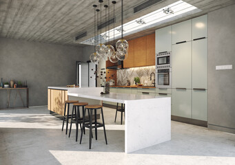 modern kitchen interior