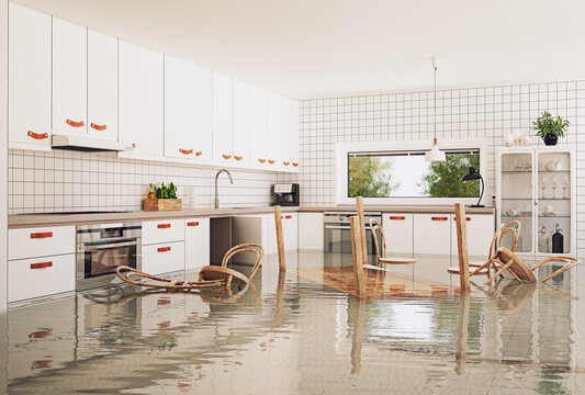 flooding in the modern kitchen.