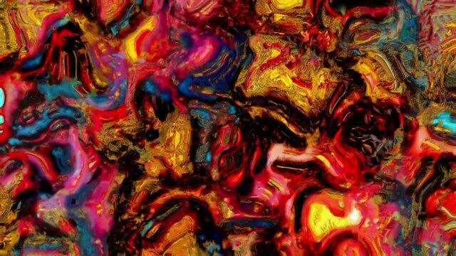 Animated Unique Abstract Scenic Space