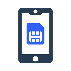 Mobile sim icon