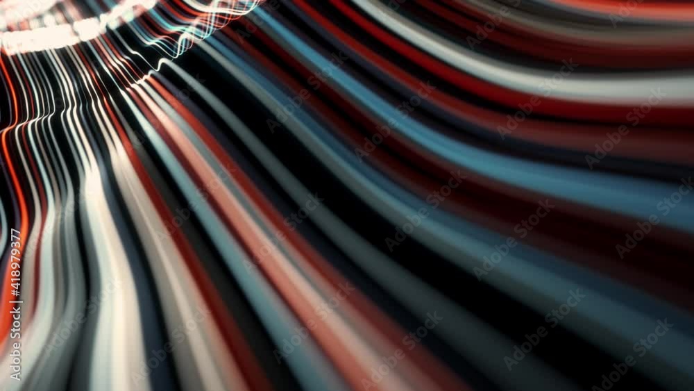 Poster abstract light strings patterns flowing background loop/ 4k animation of an abstract background of p