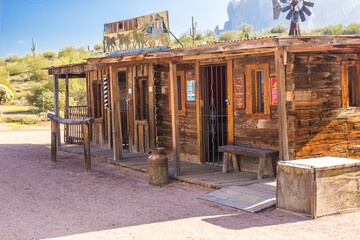 Fototapeta na wymiar Wild West Building in Arizona Desert