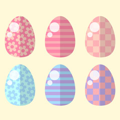 Easter day egg collection Vector