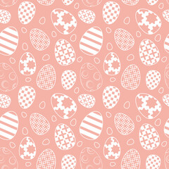 Easter day pattern collection in flat design Vector