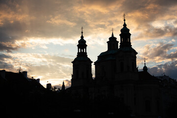 Fototapeta premium church at sunset