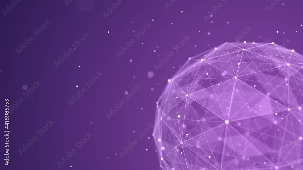 Poster blue sphere consisting of points and lines. modern wireframe elements. technology grid sphere. 3d re