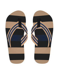 Colorful flip flops. vector illustration