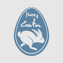 Happy Easter greeting card design template. Vector illustration