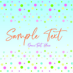 happy birthday card with circle