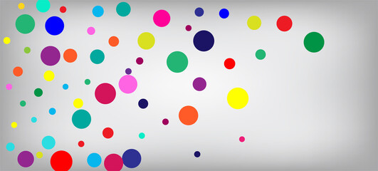 Rainbow Confetti Modern Vector Wallpaper.