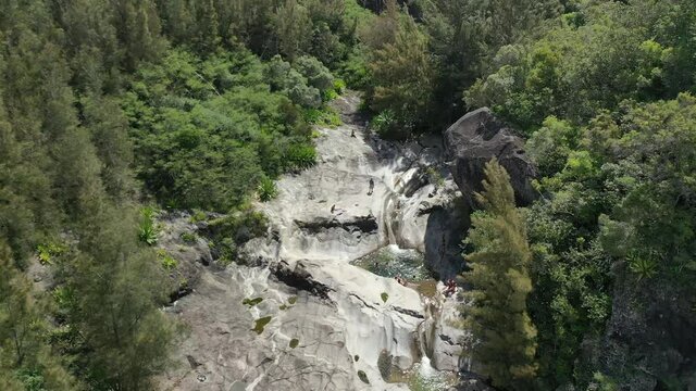 Cilaos hiking spots in Reunion Island in Bright Daylight