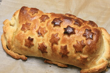 Kasseler in Blätterteig. Schweinerücken im Blätterteig.