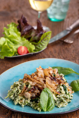 bavarian spinach spaetzle