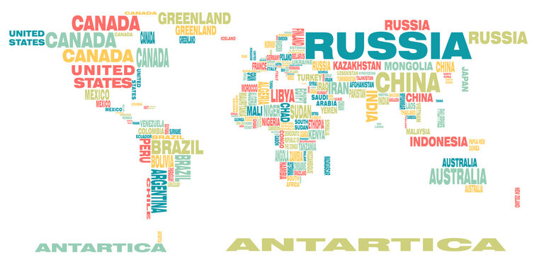 colorful world map illustration