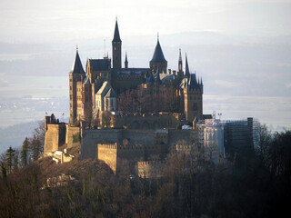 Hechingen, Deutschland: Blick auf die berühmte Burg Hohenzollern