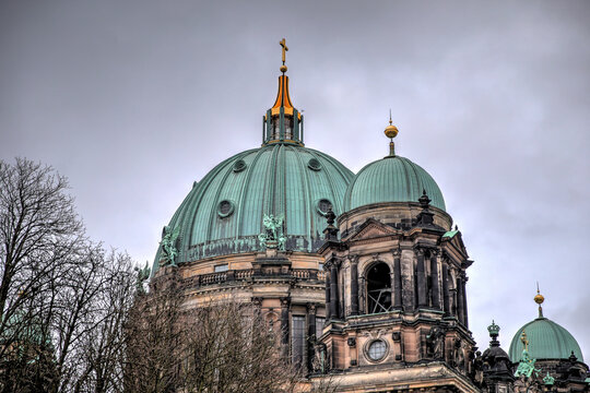 The Dome Of The Pergamonmuseum In Berlin Germany