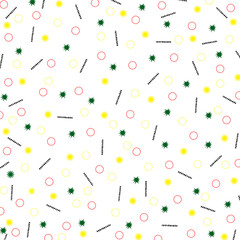 Colorful geometric background. Modern abstract background with geometric circles and lines. 