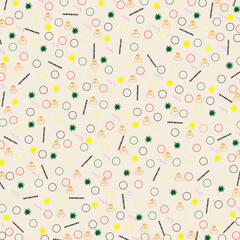 Colorful geometric background. Modern abstract background with geometric circles and lines. 