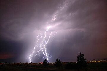 Fototapeta na wymiar Lightning Strike