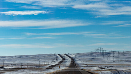 Naklejka premium Winter roads