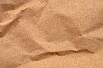Wrinkled packaging paper background