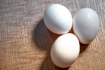 Photograph of eggs which are used for breakfast.